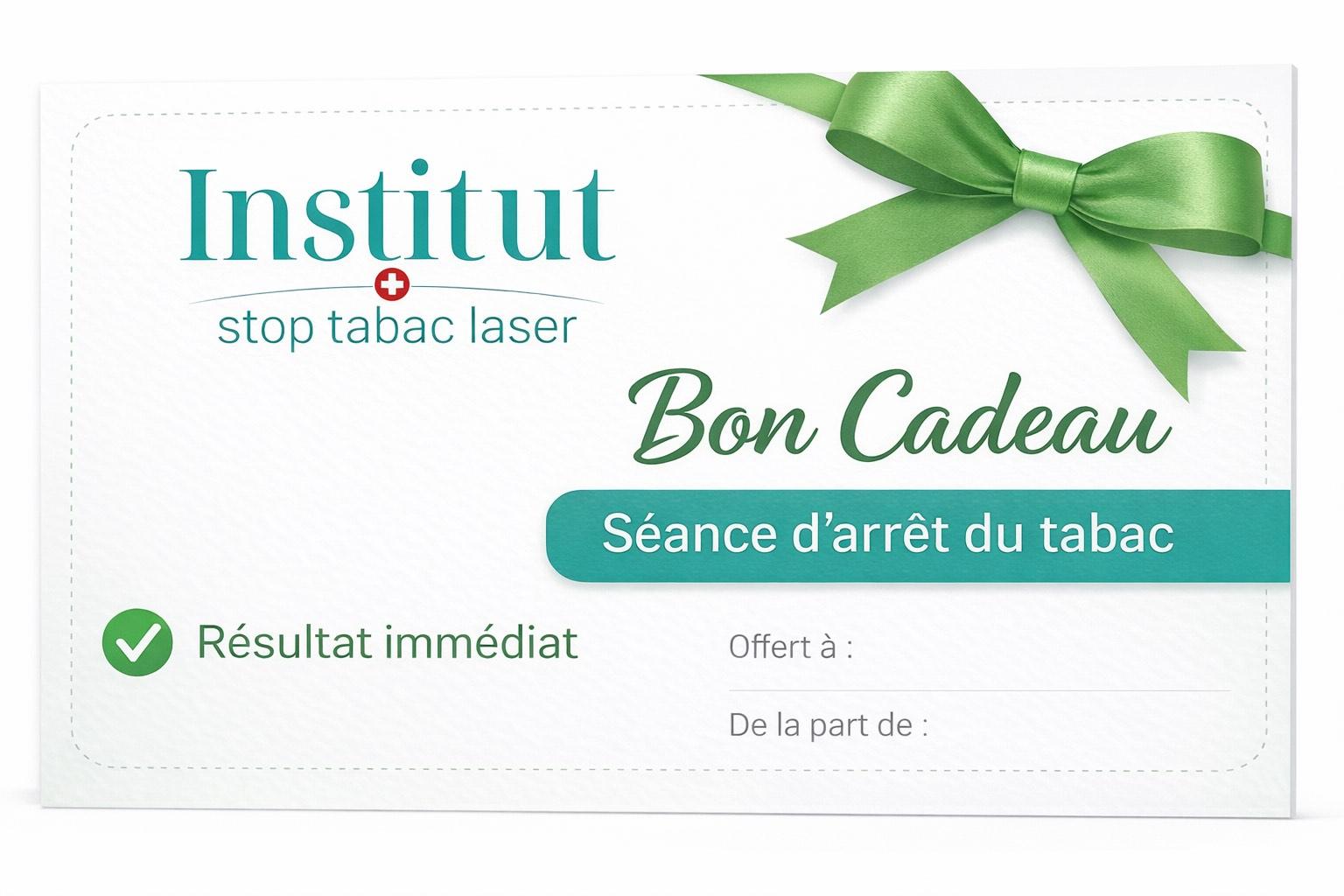 Bon cadeau Stop Tabac Institut – visuel bon cadeau