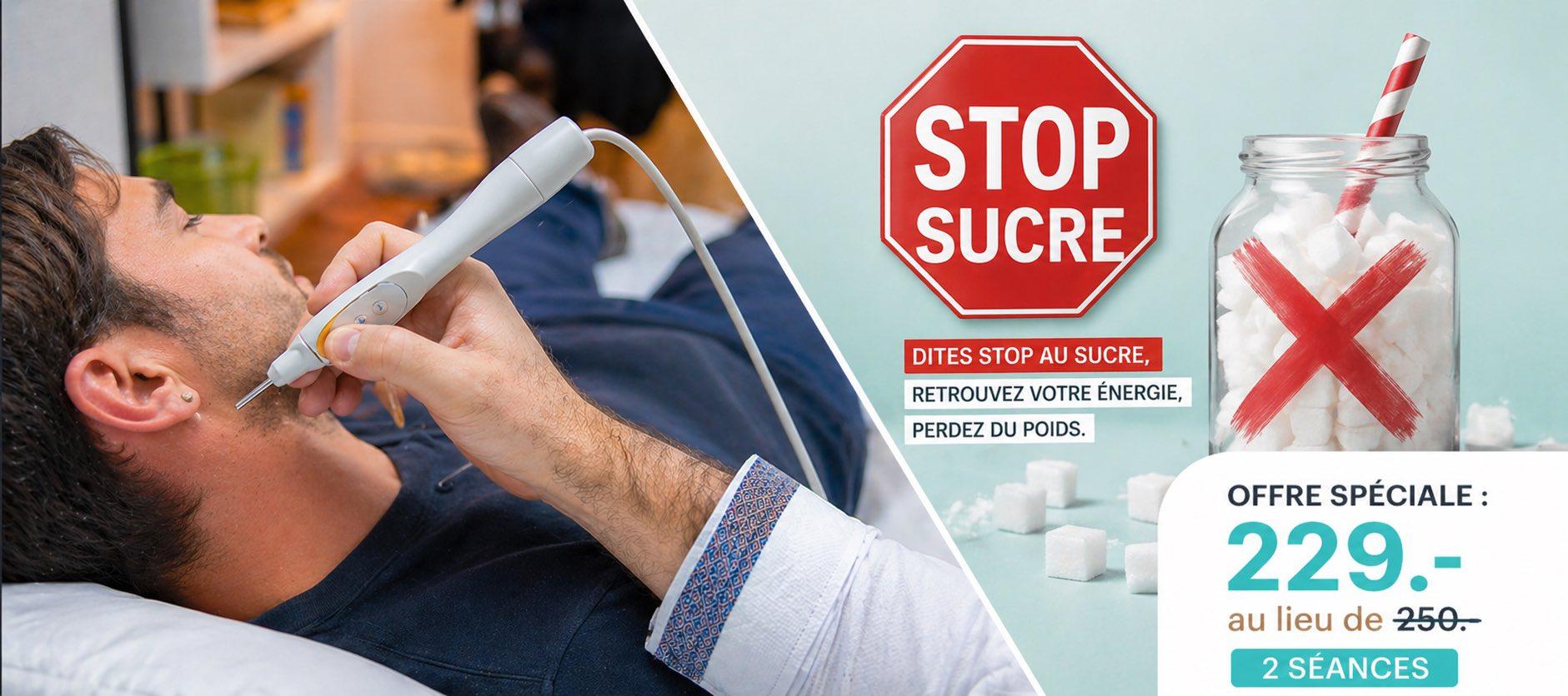 Stop sucre avec Institut Stop Tabac Laser