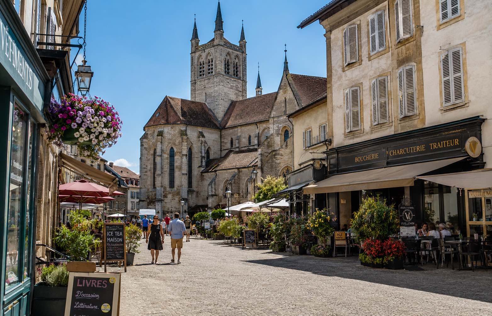 Vue du centre historique de Payerne